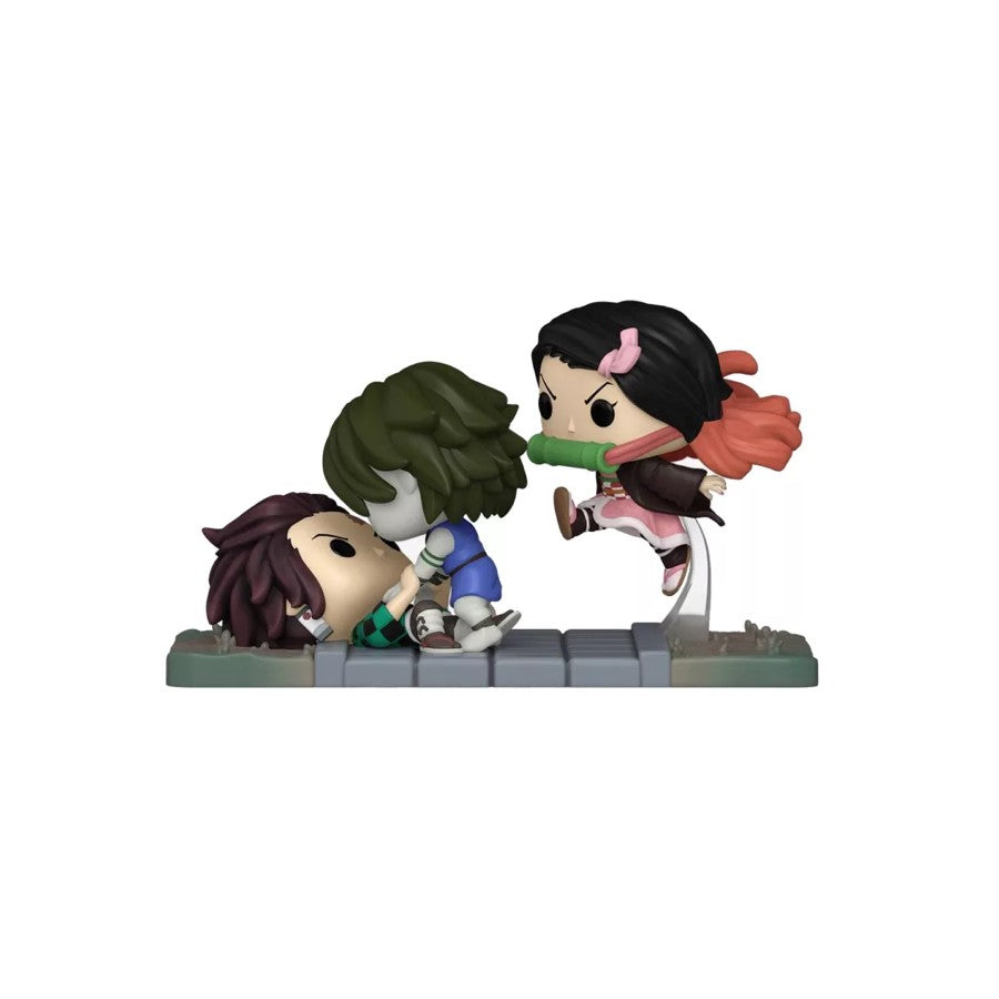Funko Pop! DEMON SLAYER TANJIRO AND NEZUKO VS. TEMPLE DEMON 1419 (Special Edition)