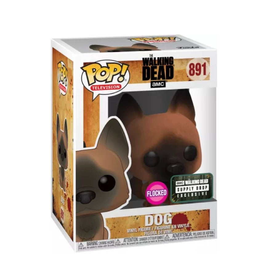 Funko Pop! The Walking Dead - Dog 891  (Flocked) (Walking Dead Exclusive)
