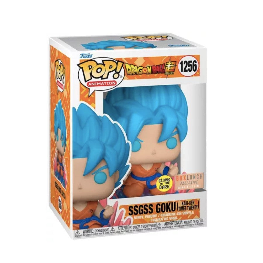 Funko Pop! DragonBall - SSGSS Goku Glow In The Dark 1256 (Box Lunch Exclusive)