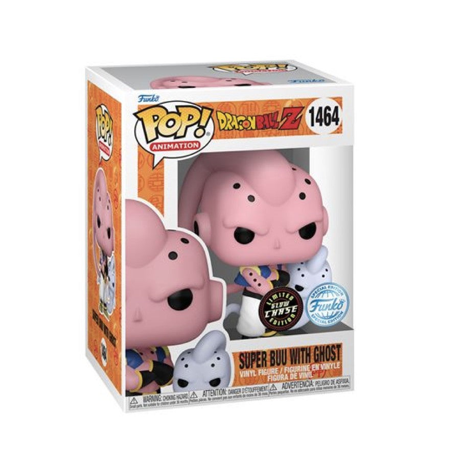 Funko Pop! Animation: Dragon Ball Z Bundle (2er-Pack) - Majin Buu (Super Buu) Ghost Attack #1464 & Goku mit Flügeln (Engel) #1430 Special Edition Multicolor Vinyl Figuren Funko Pop! Animation: Dragon Ball Z Bundle (2er-Pack) - Majin Buu (Super Buu) Ghost Attack #1464 & Goku mit Flügeln (Engel) #1430 Special Edition Multicolor Vinyl Figuren