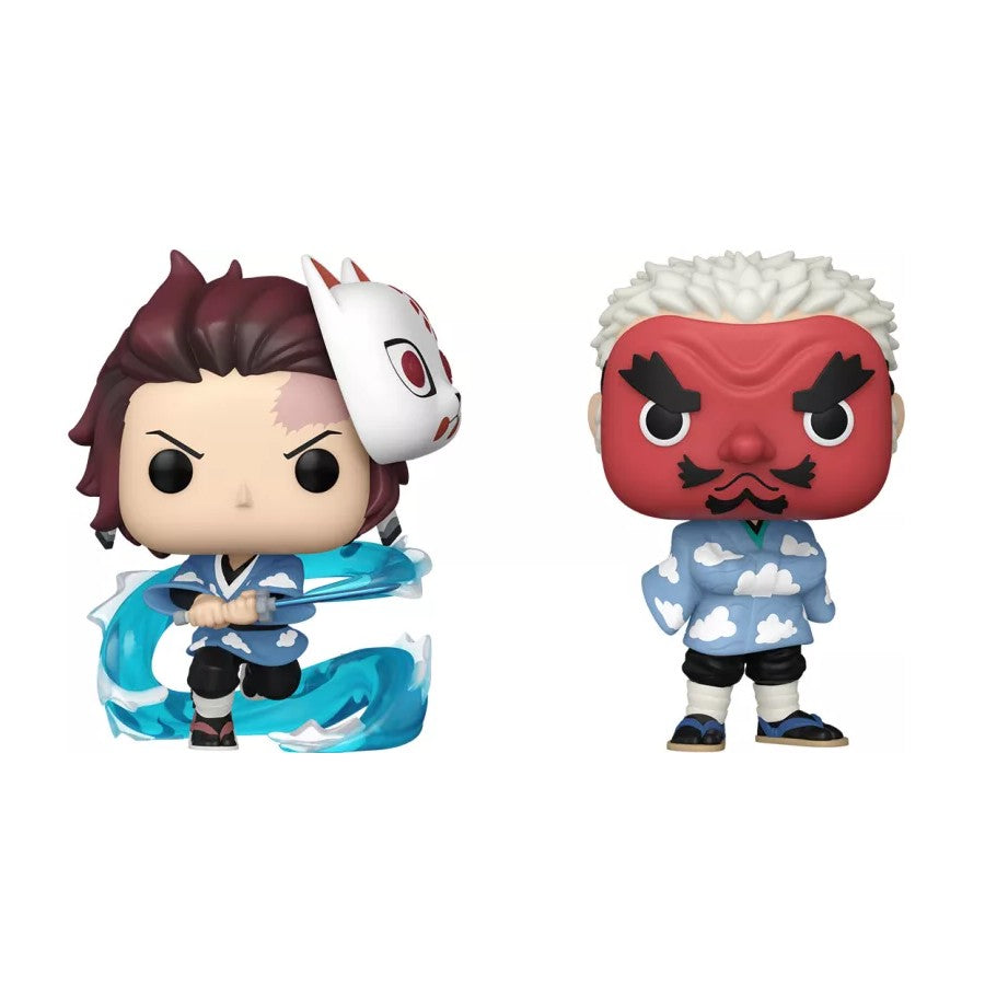 Funko Pop! Demon Slayer - Tanjiro kamado & Sakonji Urokodaki 2 Pack Summer Convention 2023  (Limited Edition)