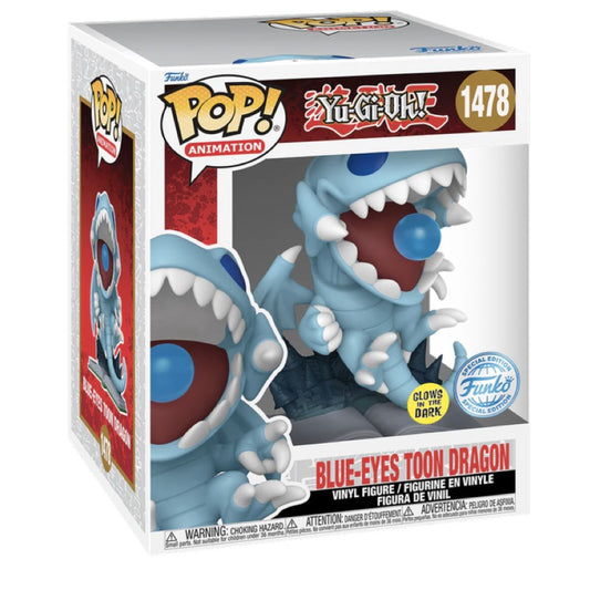 Funko Pop! Yu Gi Oh - Blue Eyes Toon Dragon Glow In The Dark 1478 ( Special Edition)