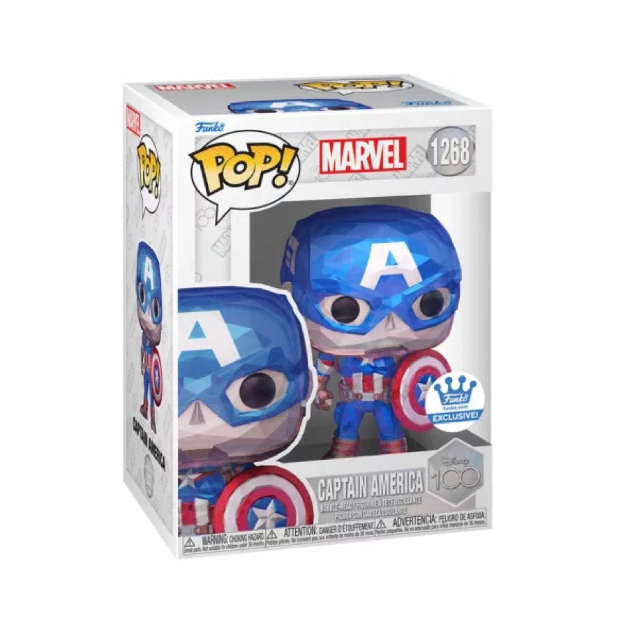 Funko Pop! Marvel- Captain America Facet 1268 (Funko Exclusive)