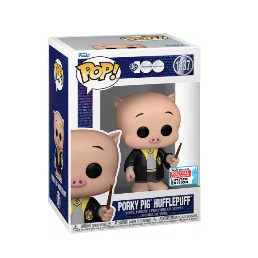 Funko Pop! Warner Bros - Porky Pig Hufflepuff 1337 Fall Convention 2023 (Limited Edition)