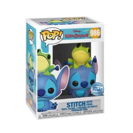 Funko Pop ! Disney - Lilo & Stitch - Stitch With Frog 986 (Special Edition)