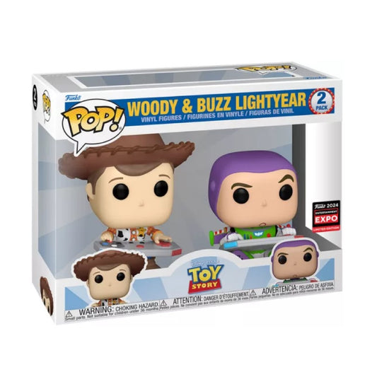 Funko Pop! Toy Story - Woody & Buzz Lightyear 2 Pack Entertainment Expo Shared (Limited Edition)