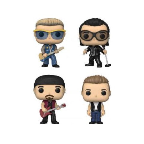 Funko Pop! U2 Adam Bono The Edge Larry 4-pack Special Edition