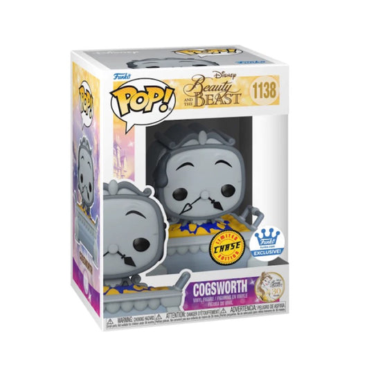 Funko Pop! Cogsworth Beauty and the beast Chase 1138 (Funko Exclusive)