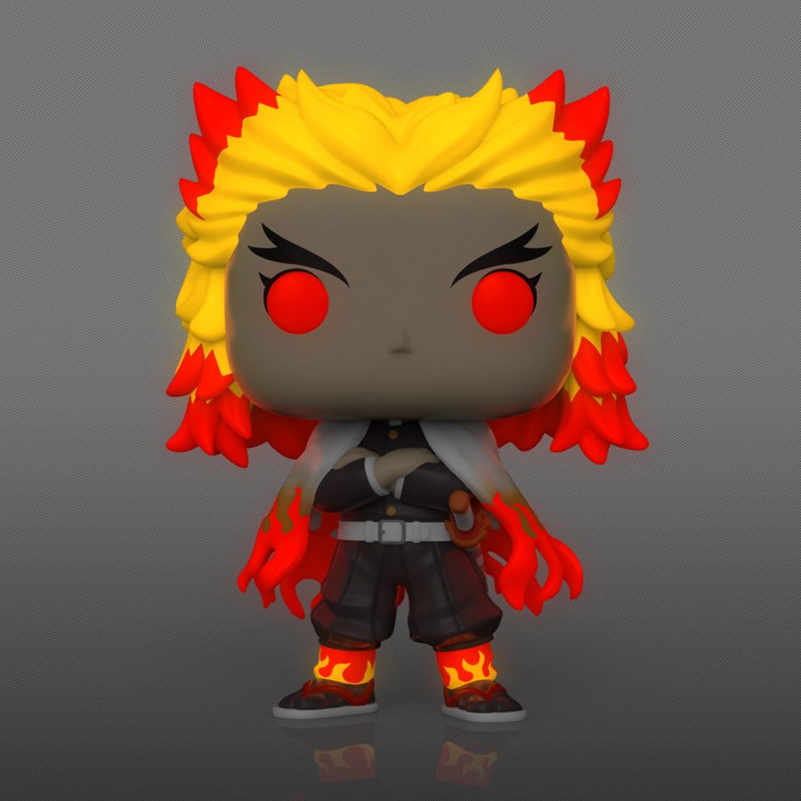 Funko Pop! Demon Slayer- Kyojuro Rengoku Glow In The Dark 1308! (Spécial édition)