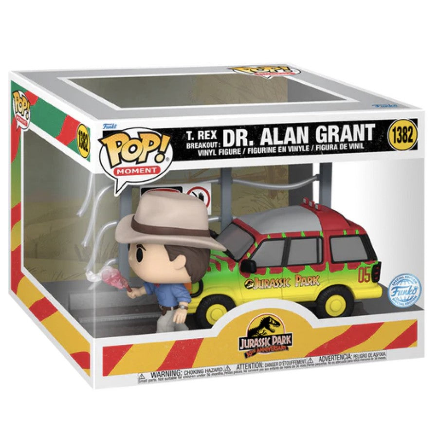 Funko Pop! Jurassic Park - T Rex Breakout - Dr Alan Grant 1382 (Special Edition)