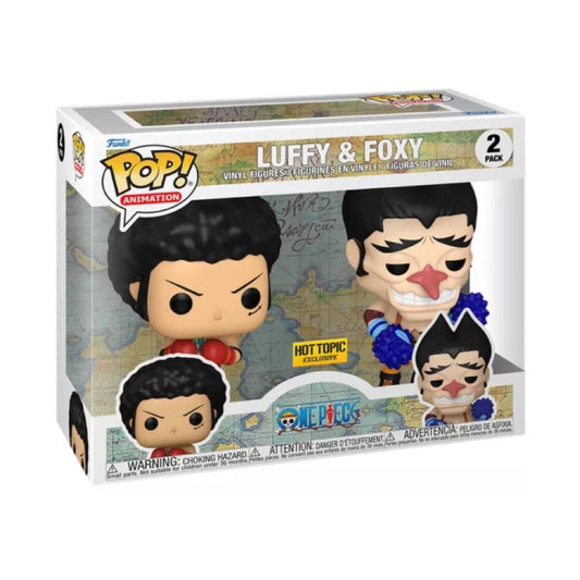 Funko Pop! One Piece - Luffy And Foxy 2 Pack (Hot Topic)