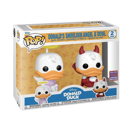 Funko Pop! Disney - Donald's Shoulder Angel & Devil 2 Pack Wondrous Convention 2022 (Limited Edition)