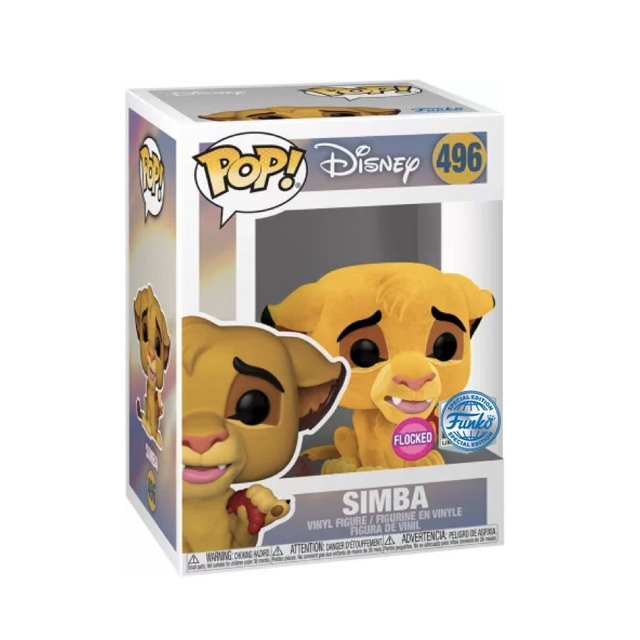 Funko Pop! Disney - Simba Flocked 496 (Special Edition)