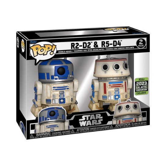 Funko Pop! Star Wars - R2-D2 & R5-D4 2 Pack Galactic Convention 2023 (Limited Edition)