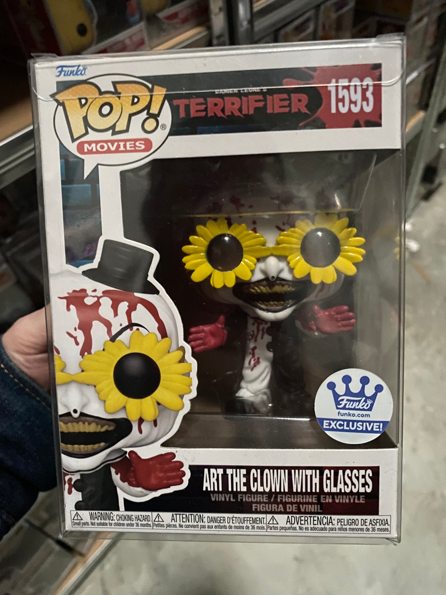 Funko Pop! Terrifier - Art The Clown Chase 1593 NO STICKERS CHASE