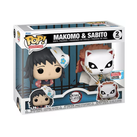 Funko Pop! Demon Slayer - Makomo & Sabito 2 pack Fall Convention 2023 (Limited Edition)
