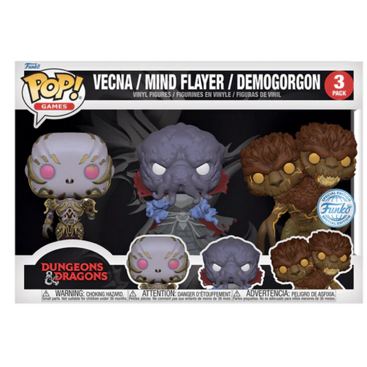 Funko Pop! Dungeons & Dragons - Vecna, mind Player , Demogorgon 3 pack (Special Edition)