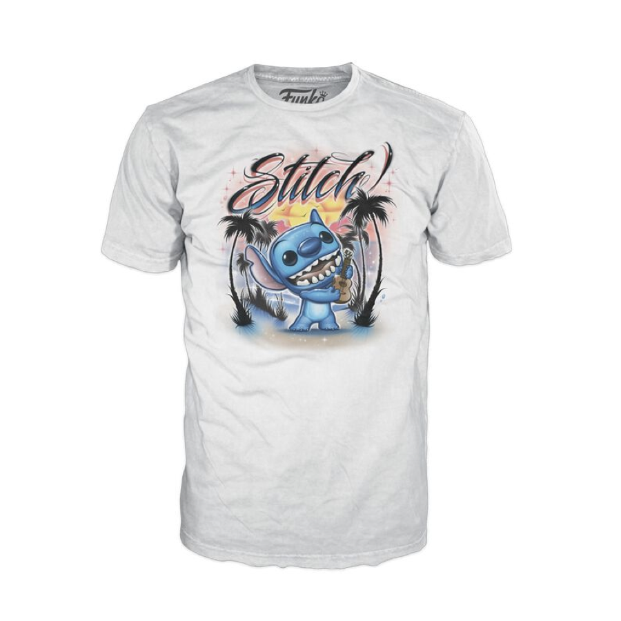 Funko Pop! Disney - T shirt Stitch - Stiitch Ukulele Flocked