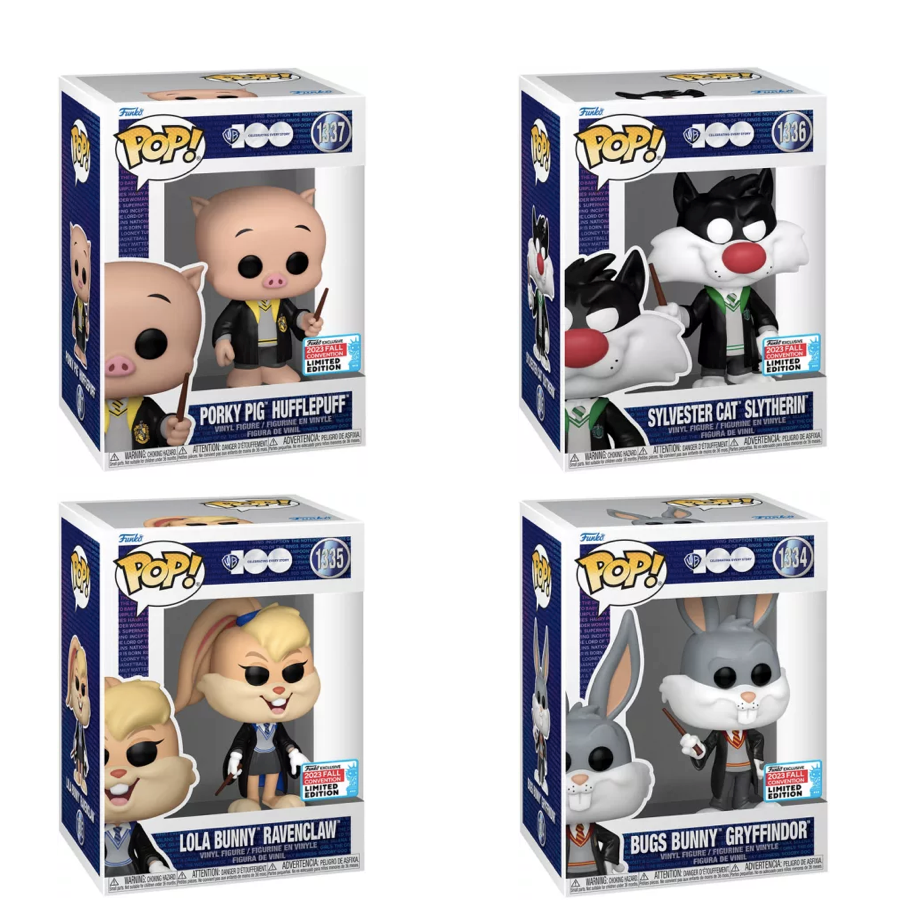 Funko Pop! Set Up - Warner Bros - Porky Pig / Sylvester / Lola Bunny / Bugs Bunny Fall Convention 2023 (Limited Edition)
