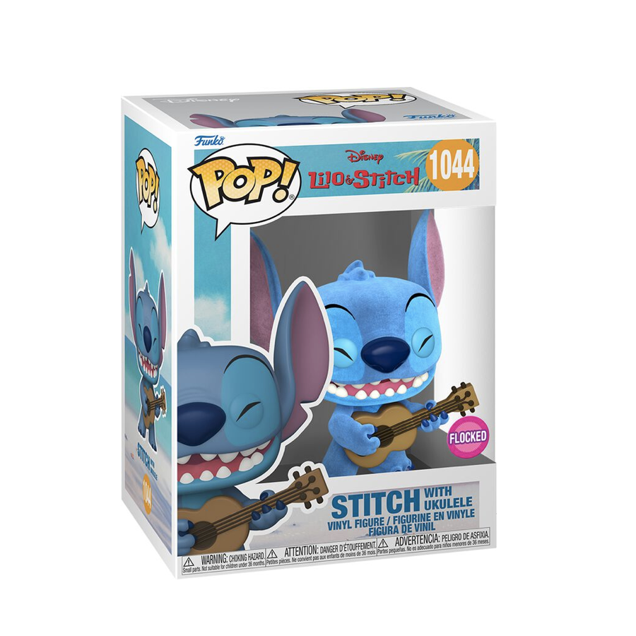 Funko Pop! Disney - T shirt Stitch - Stiitch Ukulele Flocked
