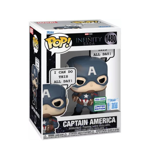 Funko Pop! Marvel -,Captain America 1480 Wondrous Convention (Limited Edition)