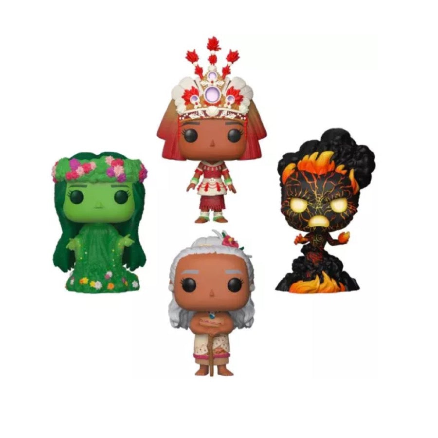 Funko Pop! Disney - Moana / Gramma Tala / Te Ka GITD / Te Fiti - 4 Pack