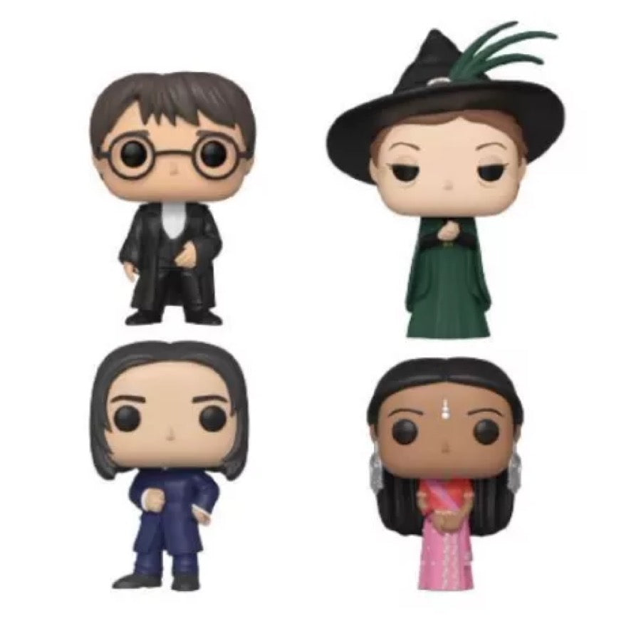 Funko Pop! Severus Snape, Harry Potter, Parvati Patil & Minerva McGonagall - Pack 4