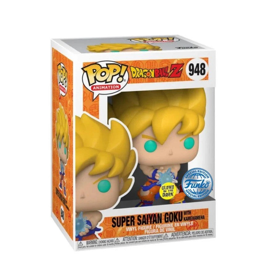 Funko Pop! DragonBall Z - Super Saiyan Goku With Kamehameha GITD 948 (Special Edition)
