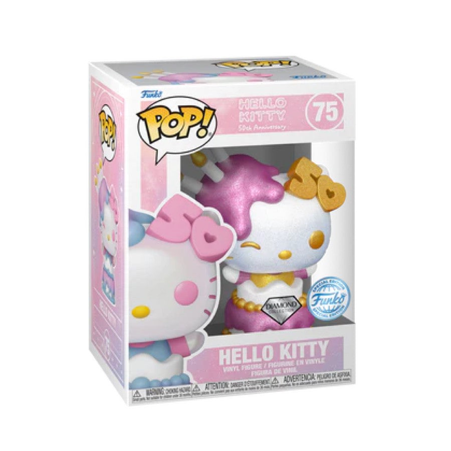 Funko Pop! Hello Kitty (50th Anniversary) - Diamond 75 (Special Edition)