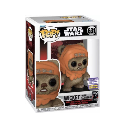 Funko Pop! Star Wars - Wicket with Slingshot 631 Summer Convention (Limited Edition)