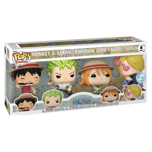 Funko Pop! One Piece - Luffy - Nami - Zoro - Sanji 4 Pack (Special Edition)