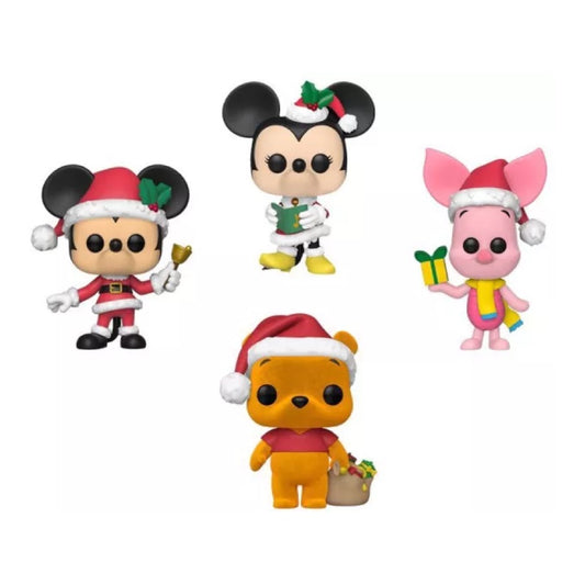 Funko Pop! Disney - Mickey / Minnie / Winnie Flocked / Porcinet - Pack