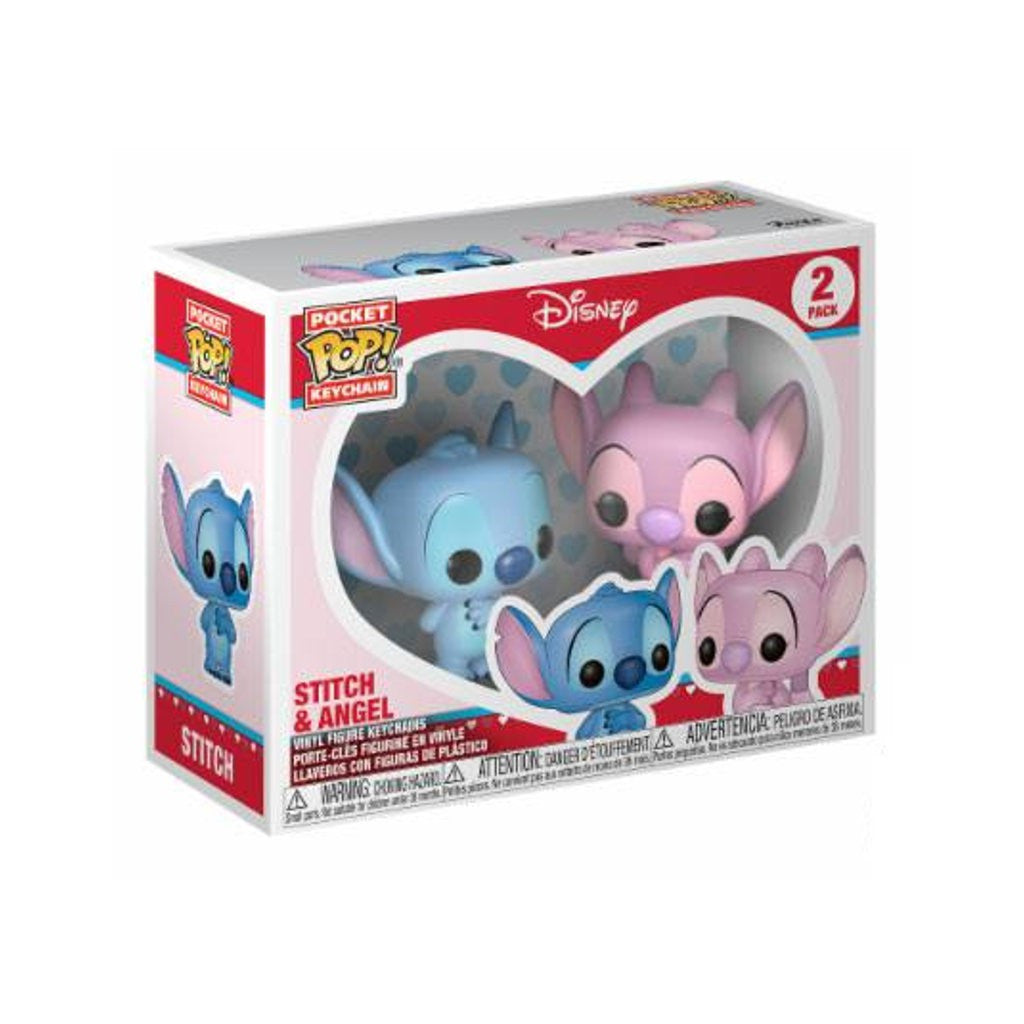 Funko Pop! Porte Clé - Disney - Stitch & Angel 2 Pack Keychain