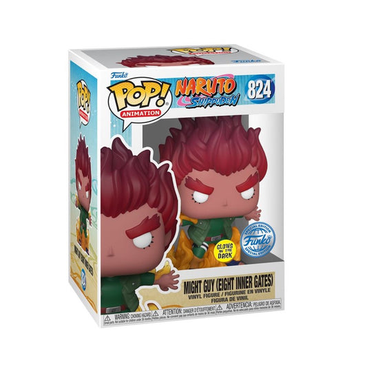 Funko Pop! Naruto - Might Guy Glow In The Dark 824 (Spécial édition)