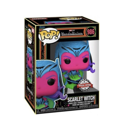 Funko Pop! Marvel - Scarlet Witch Blacklight 986 (Spécial Edition)