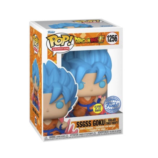 Funko Pop! DragonBall - SSGSS Goku Glow In The Dark 1256 (Special Edition)