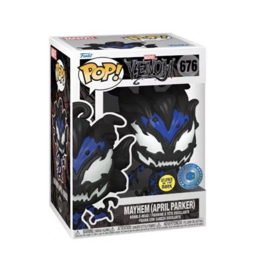 Funko Pop! Marvel - Mayhem (April parker) Glows In The Dark 676 (Pop In A Box Exclusive)