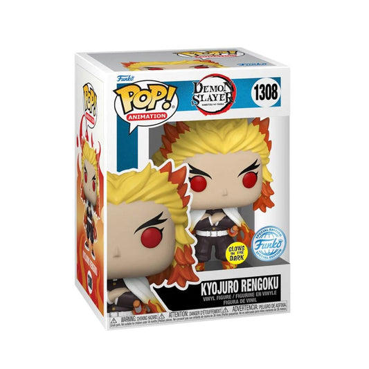 Funko Pop! Demon Slayer- Kyojuro Rengoku Glow In The Dark 1308! (Spécial édition)