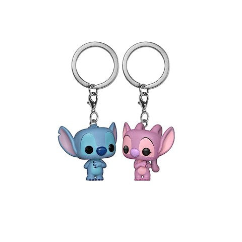 Funko Pop! Porte Clé - Disney - Stitch & Angel 2 Pack Keychain